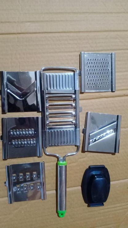 6 in 1 Stainless Steel Manual Vegetable Cutter