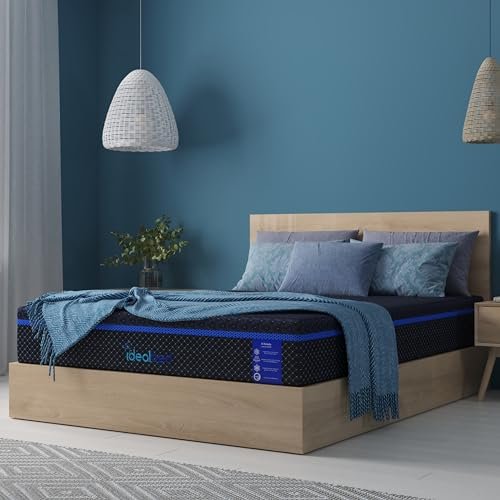 Best Idealbed S4 Nebula Luxury Hybrid Mattress, Back Aligning Support, Cooling Temperature Regulation Tech, Motion Isolation Customcomfort Coils.